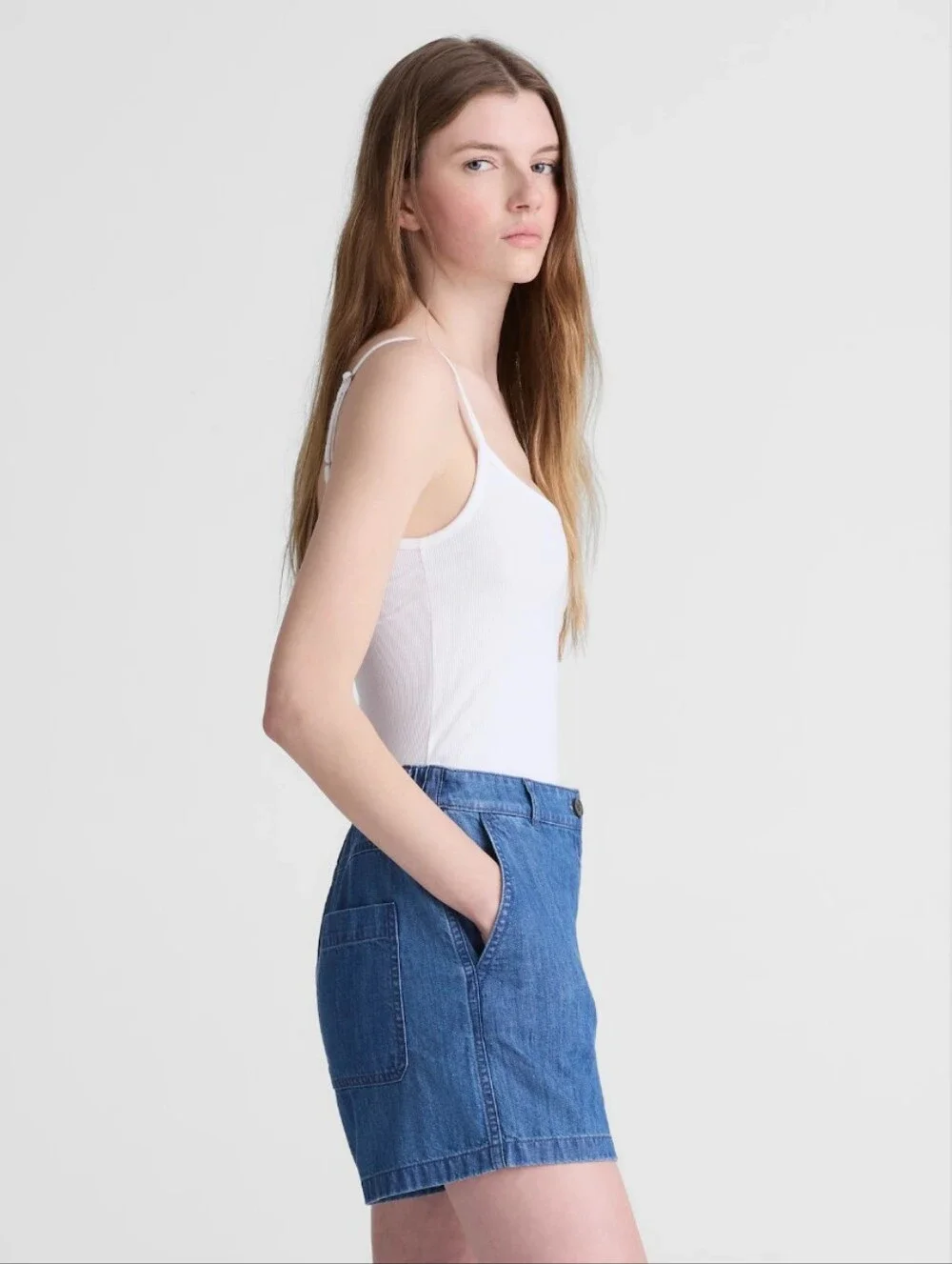 Madewell The Zoe Denim Short NZ537 Size 4 NEW Organic Cotton